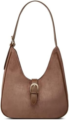Retro Suede Shoulder Bag For Women Underarm Bag Winter Women's Hobo Bag Purse Tote Bag Commuter H... | Amazon (US)