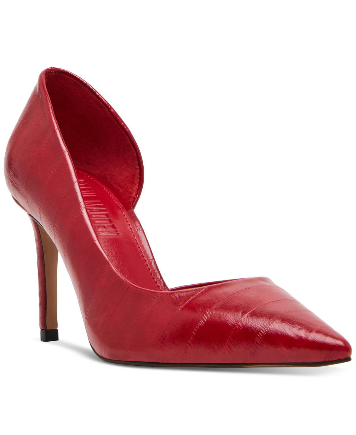 Steve Madden Women's Nula D'Orsay Mid-Heel Pumps - Red | Macy's