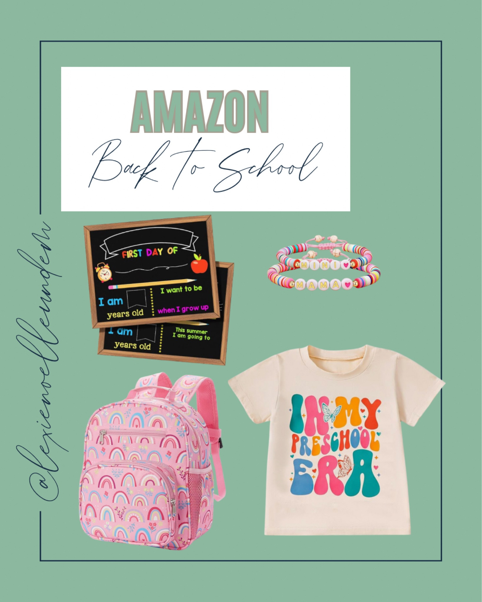 Back to school with Amazon for my preschooler! The mama and mini bracelet is my favorite because she can look at it when she misses me and know that I have the same one on at home. 

Back to school 
Preschool
Toddler girl fashion
Toddler girl
Backpack 

#LTKBacktoSchool #LTKFamily #LTKKids