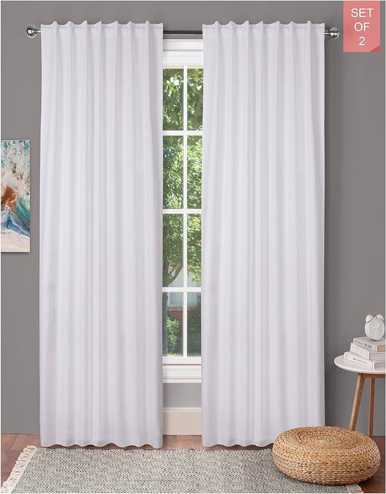 Tab Top Curtains,Farm House Curtain,Cotton Curtains,Curtain 2 Panel Sets,Window Curtain Panel in ... | Amazon (US)