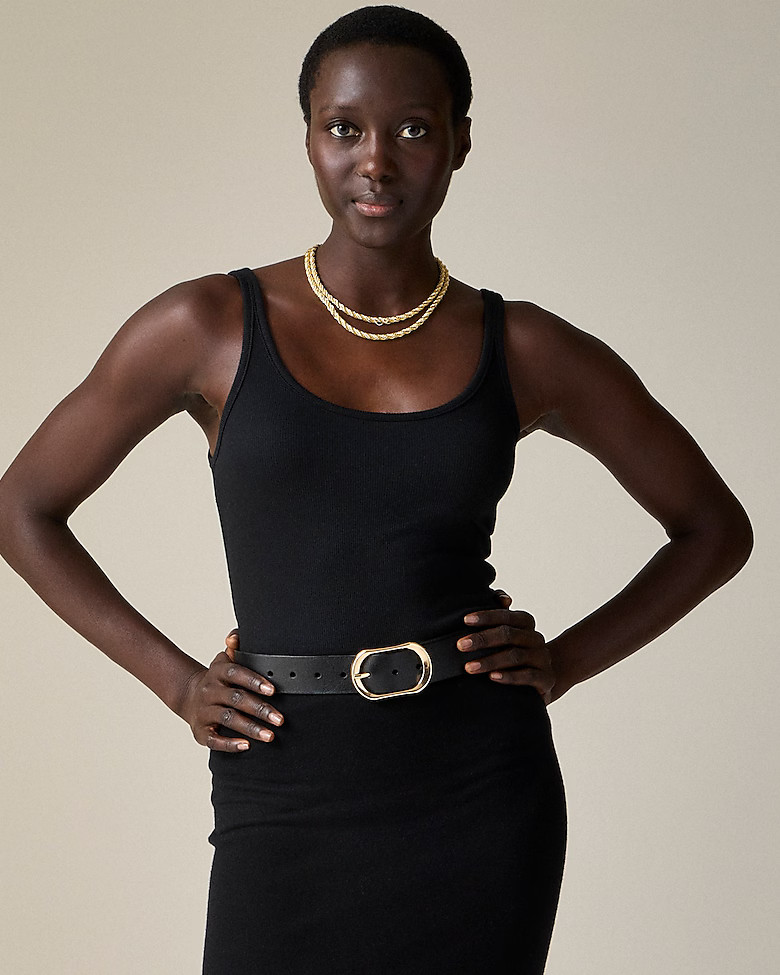 New fine rib scoopneck tank top | J. Crew US