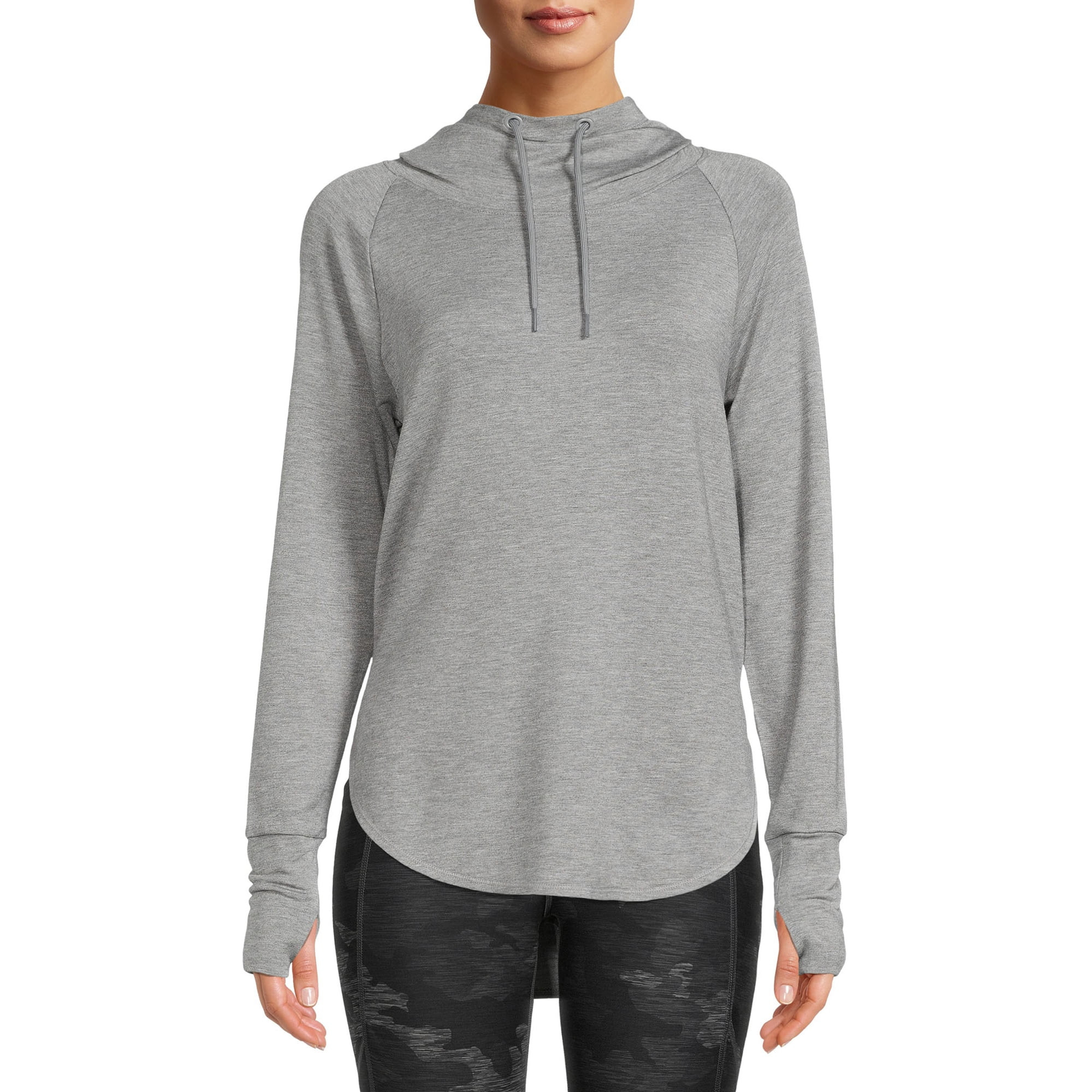 Athletic Works Women's Athleisure Mock Neck Hoodie | Walmart (US)