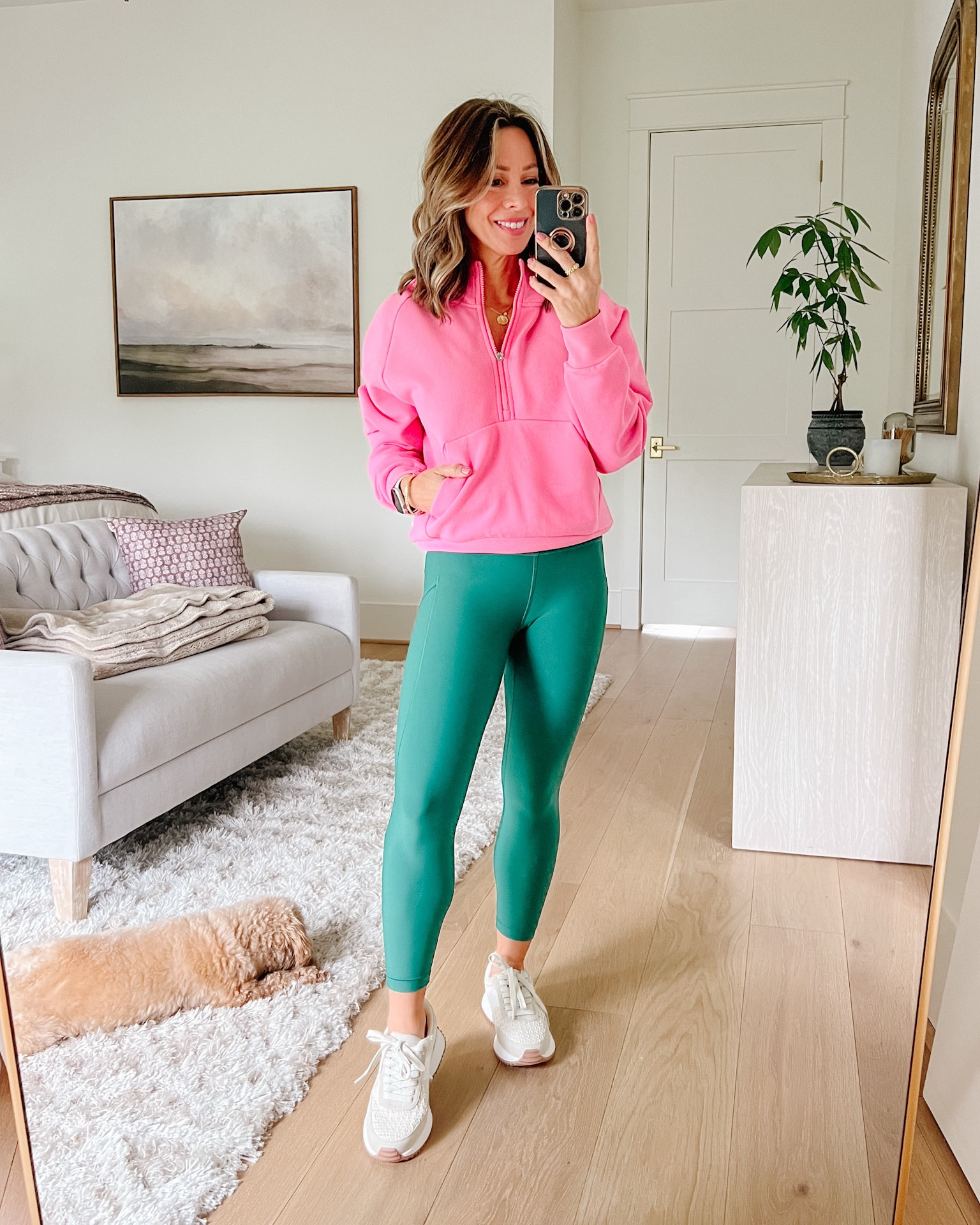 Feeling wicked in this outfit 😜 But seriously, how fun is this color combo and so comfy! All from Athleta ✨ 

Sweater Fit: I’m wearing an XS

Leggings Fit: I’m wearing an XSP 

#LTKActive #LTKWatchNow #LTKFindsUnder100