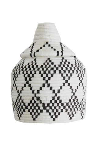 White Moroccan Berber Basket | Accompany