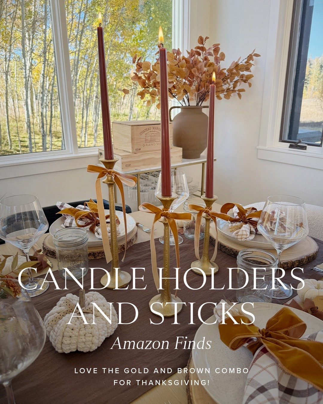 Candle stick holders from Amazon for a Thanksgiving table 💫🤎🦃

#LTKSeasonal #LTKHoliday #LTKHome