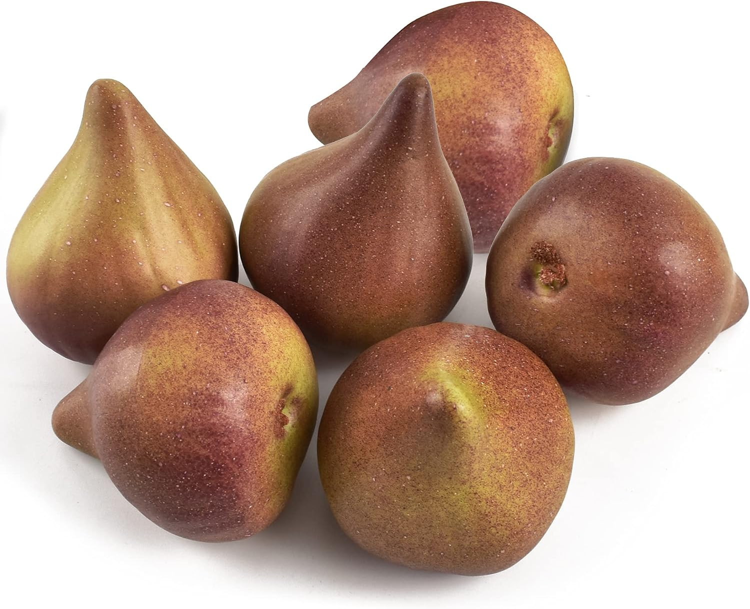6pcs Artificial Fig Lifelike Simulation Fig Fake Fruit for Home Kitchen Cabinet Decoration Photography Props Table Decoration | Amazon (US)