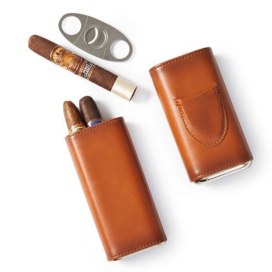 Leather Cigar Case | Mark and Graham