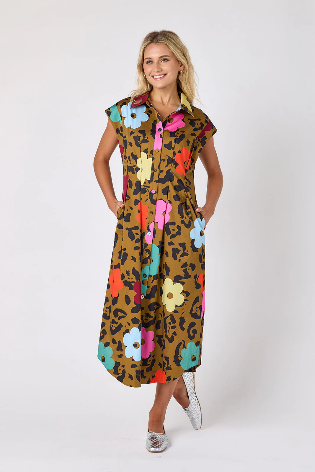 Quincey Dress | Tailored Sleeveless Midi Dress with Pockets | CROSBY by Mollie Burch | CROSBY by Mollie Burch