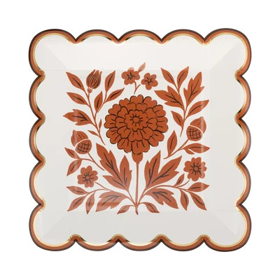 Fall Marigold 8" Plate | My Mind's Eye
