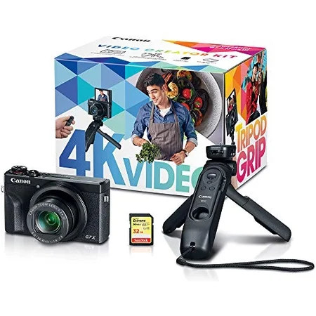 Canon PowerShot G7 X Mark III - Video Creator Kit - digital camera - compact - 20.1 MP - 4K / 30 fps - 4.2x optical zoom - Wi-Fi, Bluetooth - black | Walmart (US)