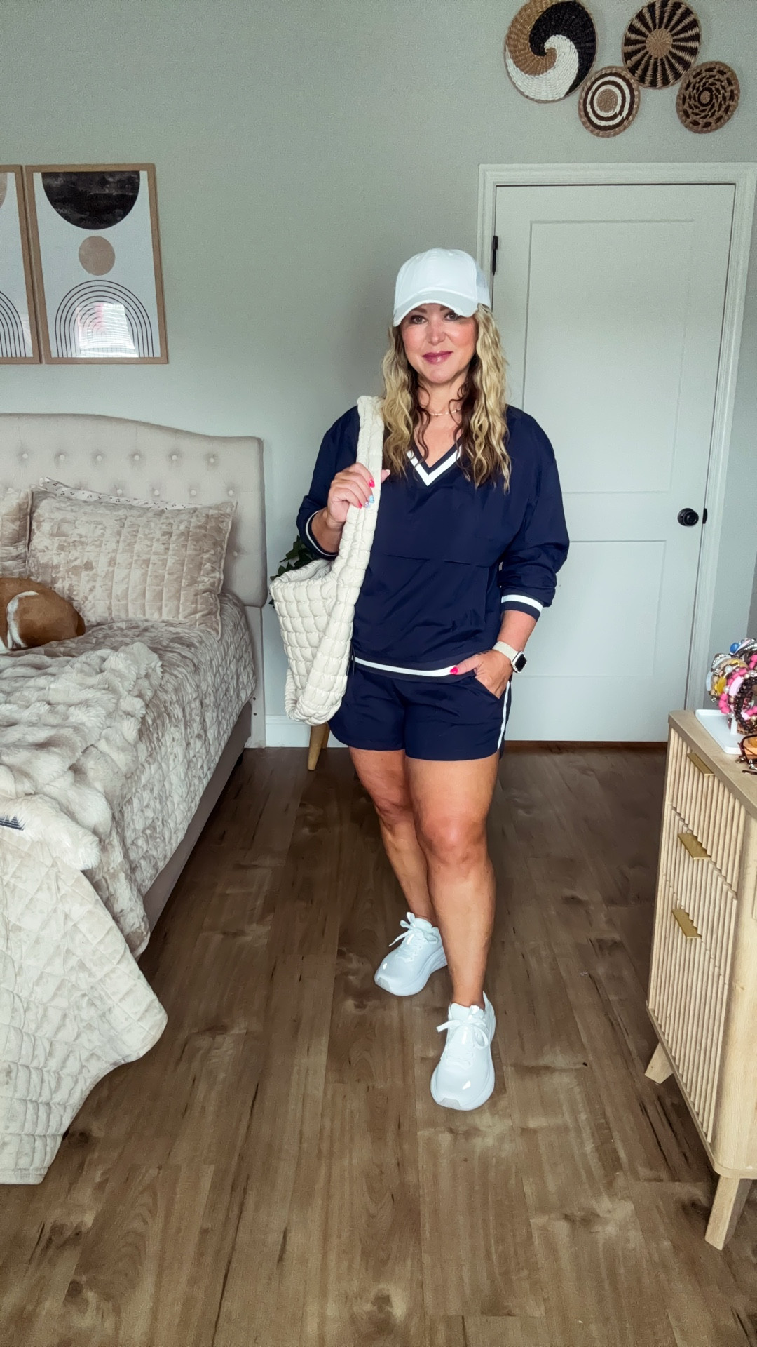 Short set size xl (size up one size)
Shoes tts 

#LTKStyleTip #LTKOver40 #LTKMidsize