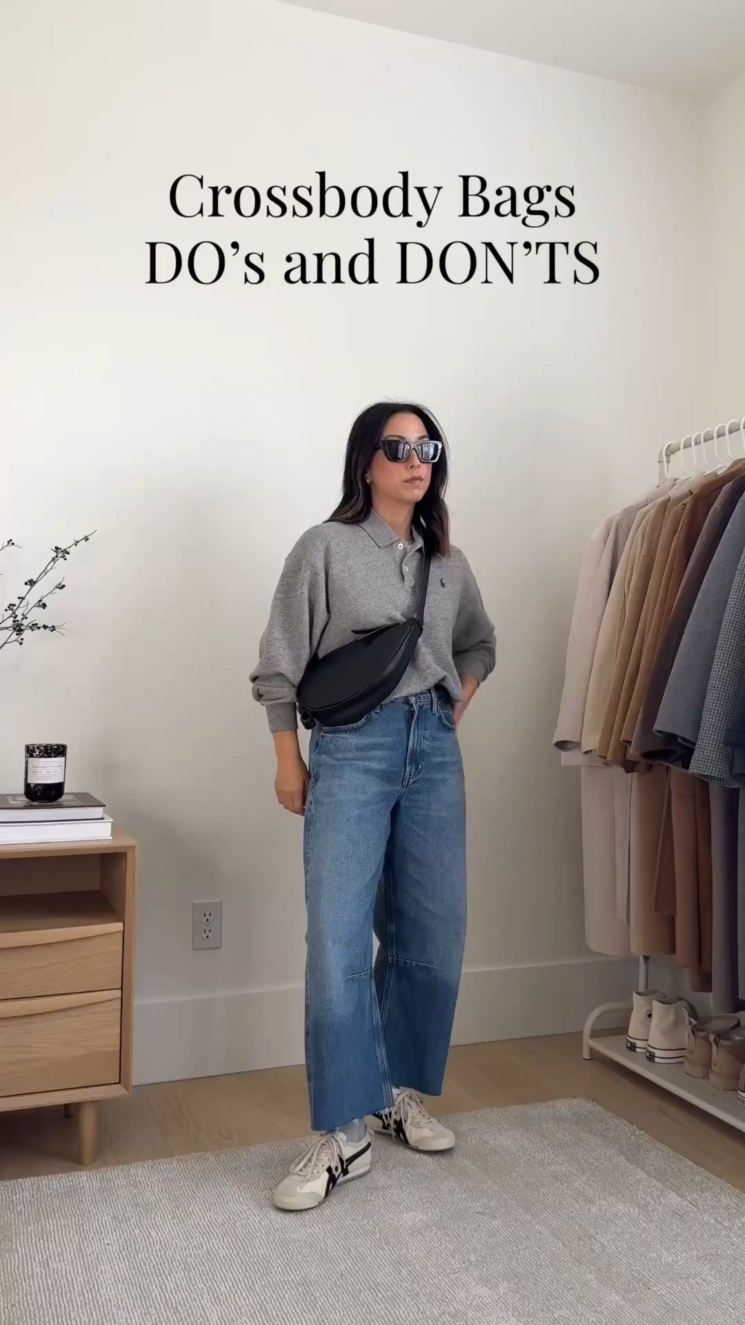 Crossbody bags Do’s and Don’ts

Polo sweatshirt small
Citizens of Humanyti Miro jeans 24 - wearing my smaller size and cut hems 
Onitsuka Tiger sneakers 4 men’s 
YSL sunglasses 
Quince globe earrings 

Bags in order
Amazon leather sling
Vuori belt bag
The Sak sling bag small
Naghedi small bag
Madewell hobo bag

#LTKmomlife #LTKPetite