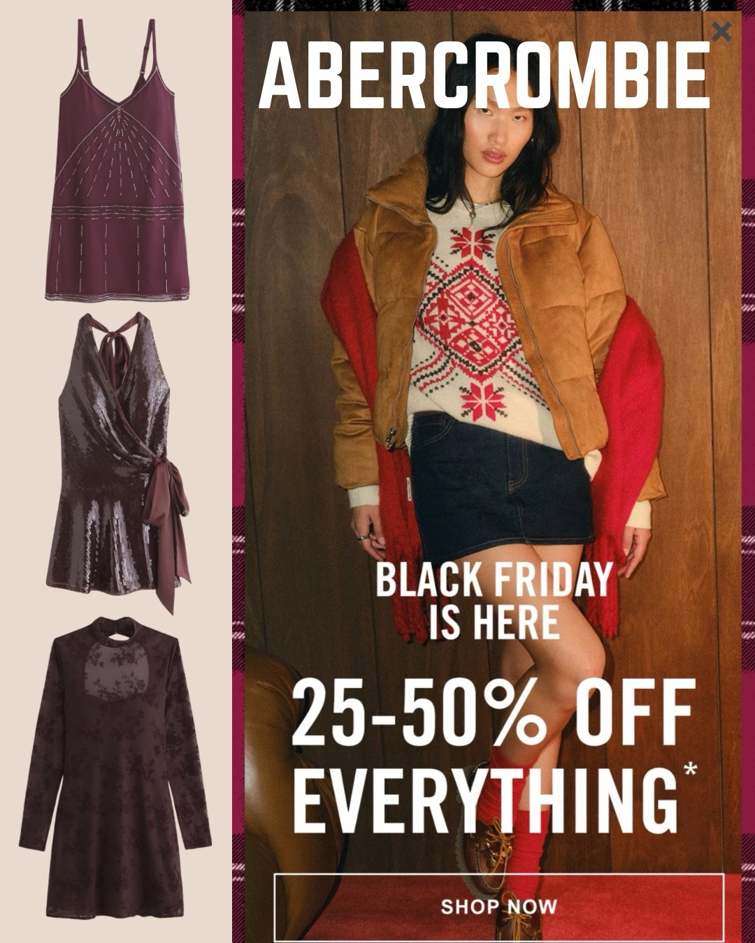 Looking for the perfect party dress this Holiday Season?? 🎄🌲 Abercrombie has launched their Black Friday / Cyber Monday SALE with 25% to 50% OFF!! 🎉 I have a code for an additional 15% OFF!! Ask in the Comments or Chat...

Holiday Outfit - Party Outfit- Christmas Party Dress- Family Photos- Office Party - NYE - Wedding Guest - Party 🎊 Vacation Outfit 

Follow my LTK @fashionistanyc on the @shop.LTK app to view this post and get my exclusive app-only content!

#liketkit #LTKootd #LTKCyberWeek #LTKSeasonal #LTKWedding #LTKGiftGuide #LTKHoliday #LTKTravel #LTKFindsUnder100 #LTKgrwm
@shop.ltk
https://liketk.it/5BKGg