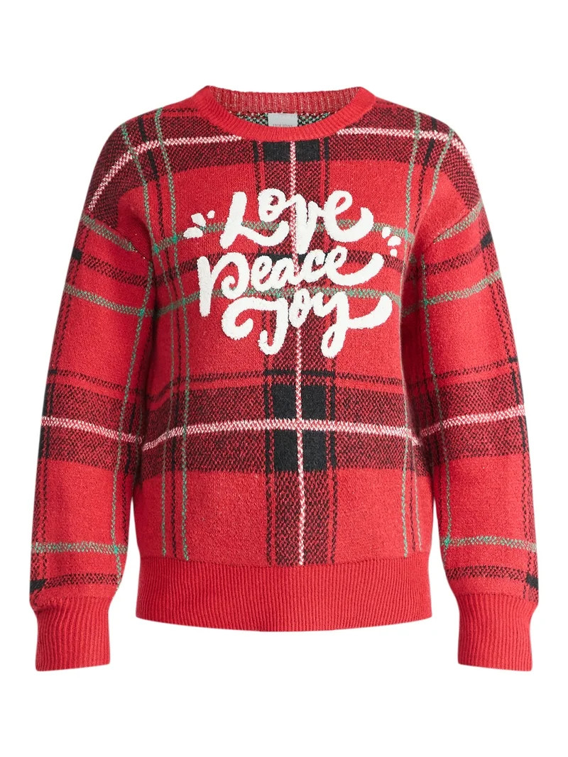 Holiday Time Women's & Women's Plus Pretty Christmas Sweater, Sizes XXS-4X | Walmart (US)