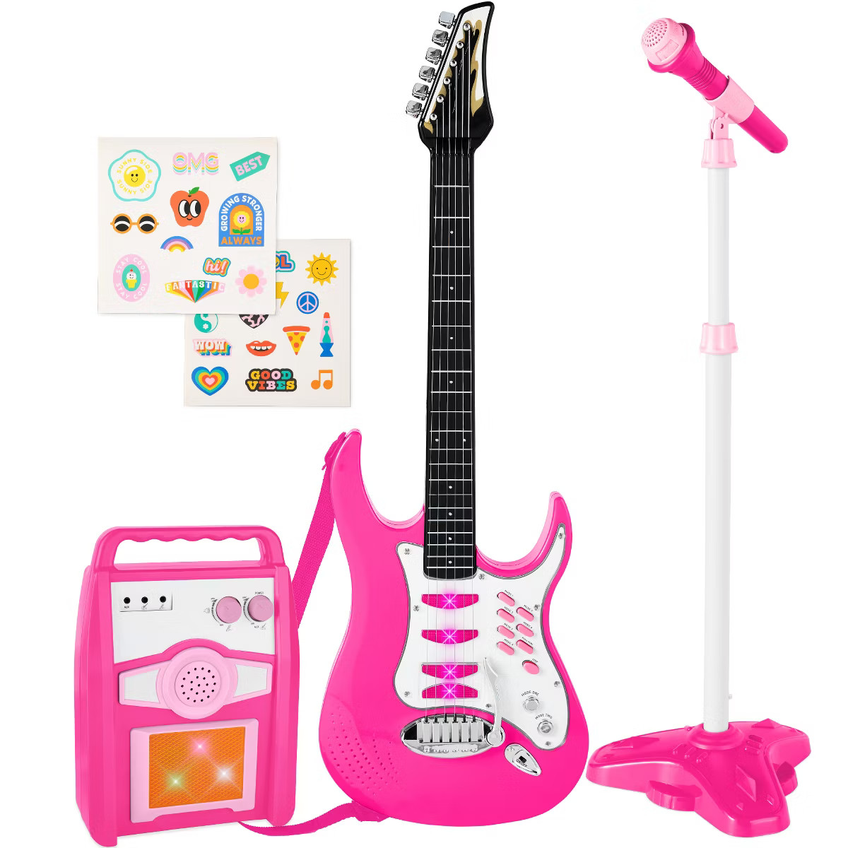 Best Choice Products Kids Electric Musical Guitar Toy Play Set w/ 6 Demo Songs, Whammy Bar, Micro... | Target