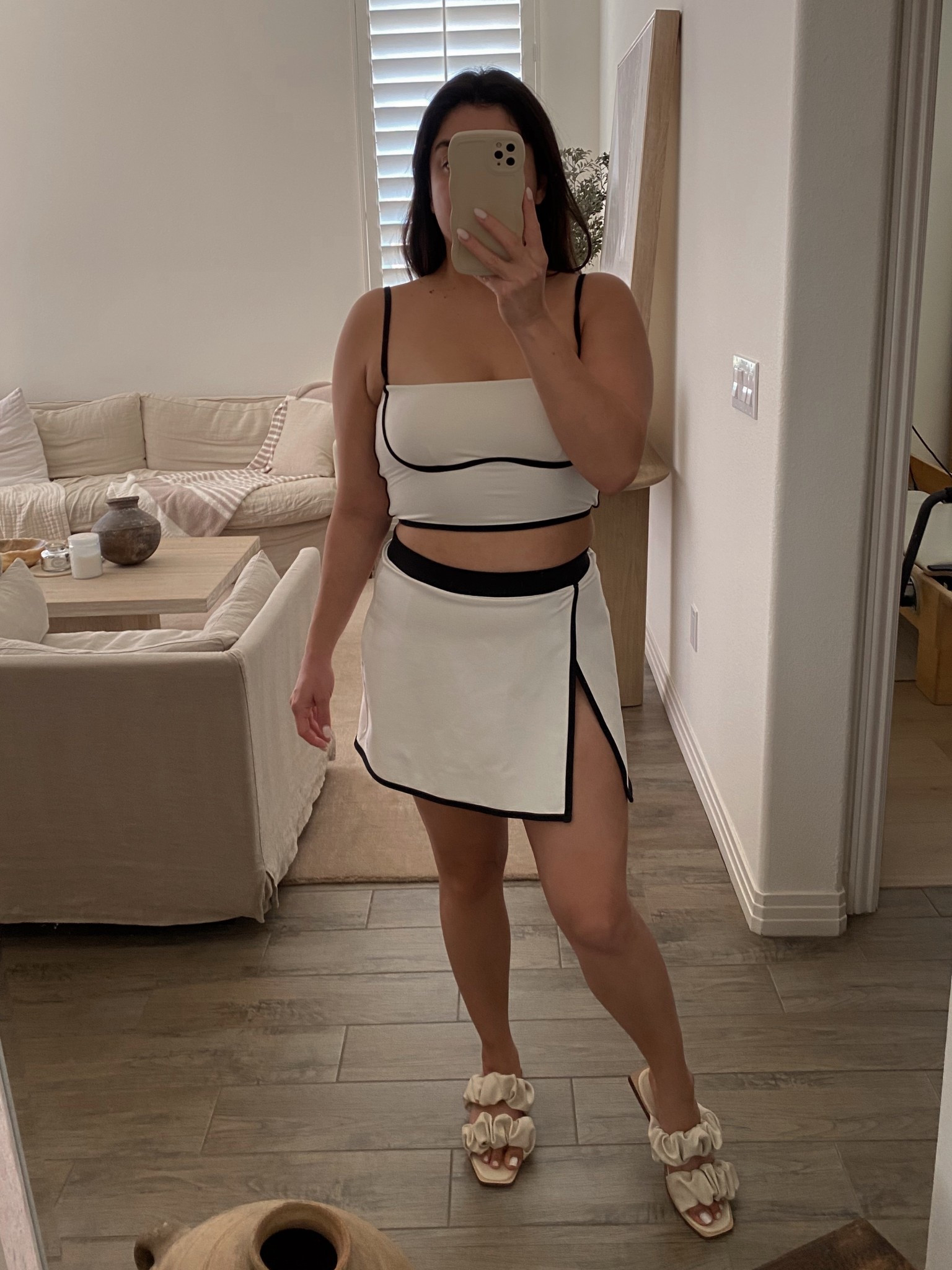 loving this new skirt matching set perfect as a flirty summer outfit, hot girl walk outfits, or outfits for running errands! 

#LTKMidsize #LTKActive #LTKPetite