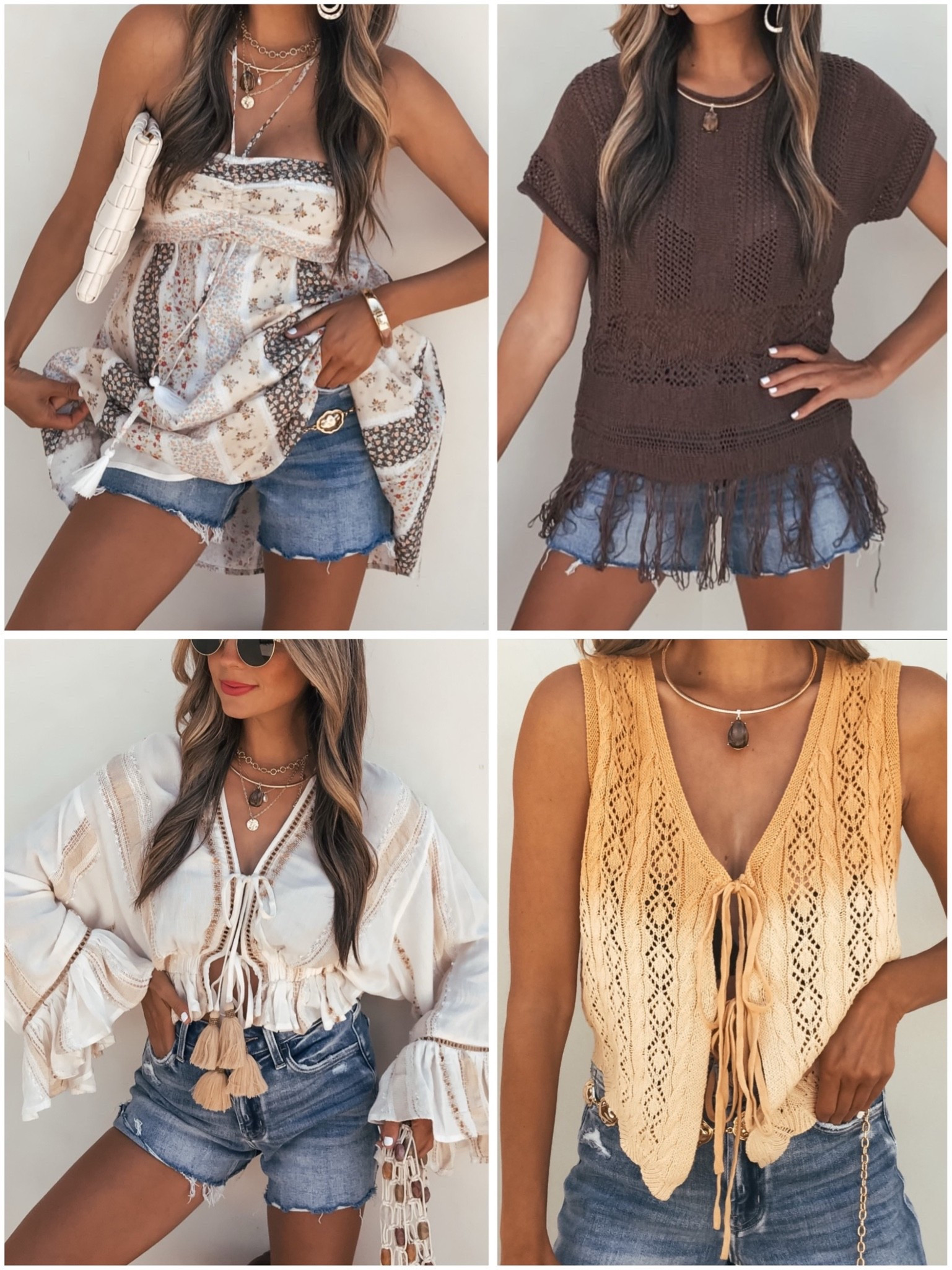 The new boho edit! Flowy neutral tops! Love the ruffles and textures

#LTKootd #LTKSeasonal