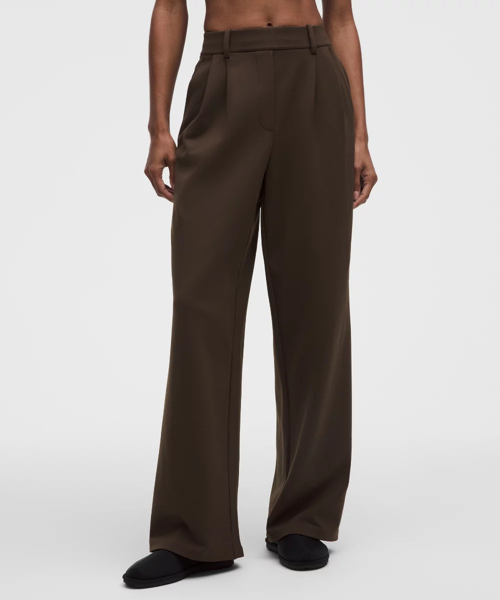 Daydrift High-Rise Wide-Leg Trouser Regular   Brushed | lululemon (AU)
