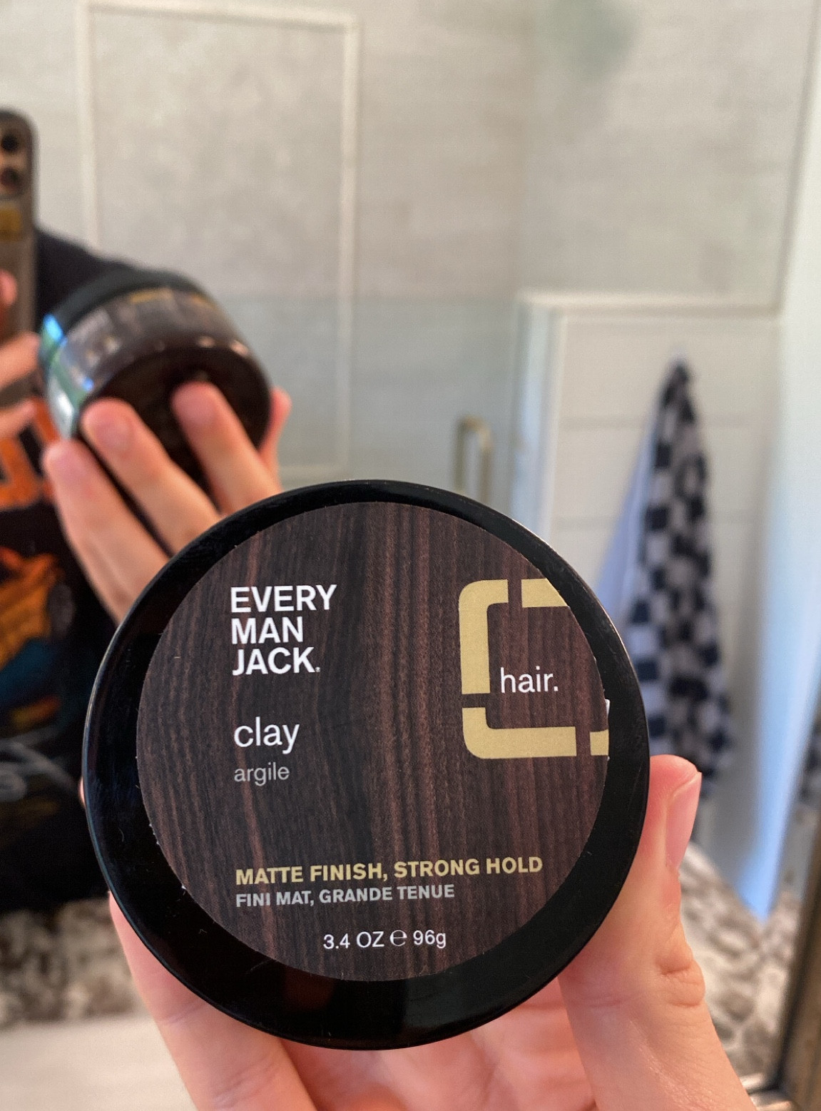 Men’s Hair Clay! I’ve never used it before up until a few days ago! It’s works a little bit like gel but isn’t as stiff! After I put it in my slightly damp hair I’ll usually spray any random salt spray (hairspray can work too)! 🙌🏼

#LTKunder50 #LTKmens #LTKFind