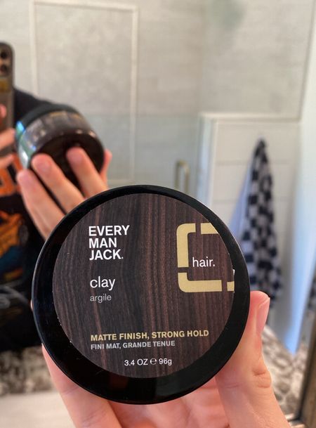 Men’s Hair Clay! I’ve never used it before up until a few days ago! It’s works a little bit like gel but isn’t as stiff! After I put it in my slightly damp hair I’ll usually spray any random salt spray (hairspray can work too)! 🙌🏼

#LTKunder50 #LTKmens #LTKFind