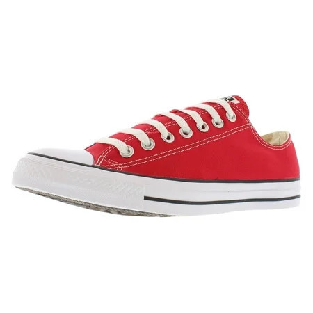Converse Unisex Low-Top Sneakers, red, 5 US women | Walmart (US)