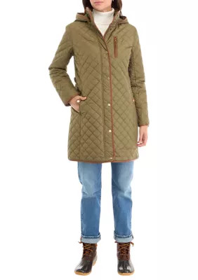 Lauren Ralph Lauren Women's Quilted Coat, Large | Belk