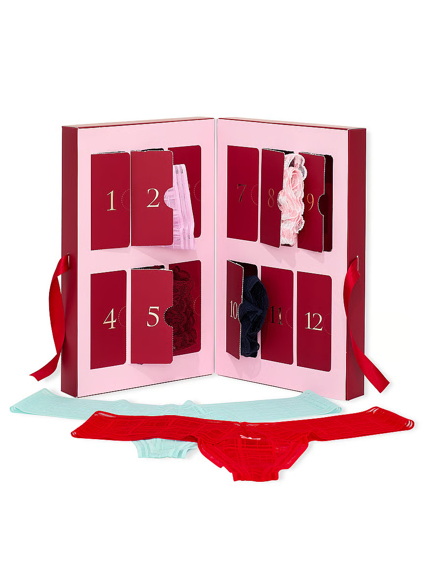 Buy 12 Days of Holiday Lacie Thong Panties Advent Calendar, Multi - Order PACKAGED-PANTY online -... | Victoria's Secret (US / CA )