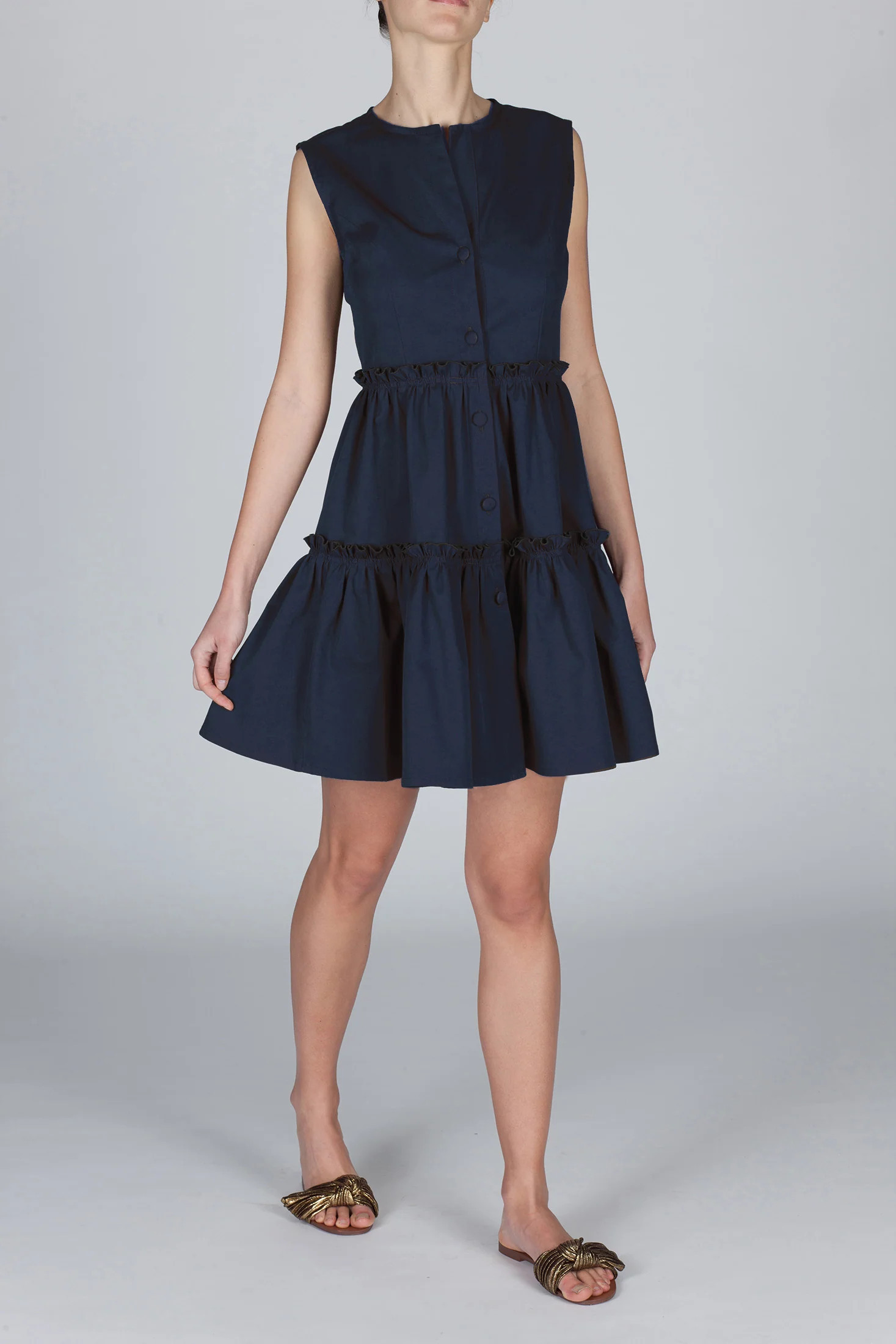 The Elena  Dress - Blue Navy | Marta Scarampi