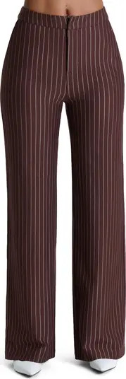 N BY NAKED WARDROBE Pinstripe Wide Leg Pants | Nordstromrack | Nordstrom Rack