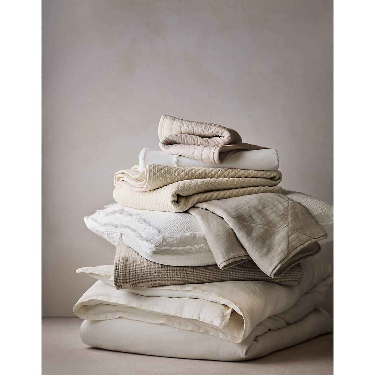 Aire Natural EUROPEAN FLAX -Certified Linen Warm Natural Full/Queen Duvet Cover + Reviews | Crate... | Crate & Barrel