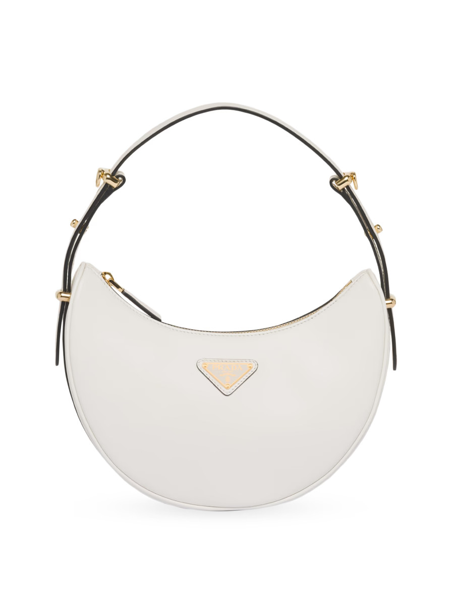 Arqué Leather Shoulder Bag Prada | Saks Fifth Avenue