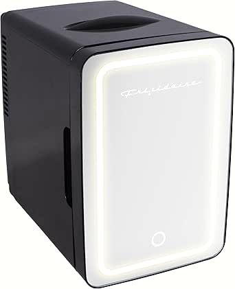 Amazon.com: FRIGIDAIRE EFMIS170-BLACK, Mini Portable Compact Personal Lighted Mirror Fridge Cooler,  | Amazon (US)