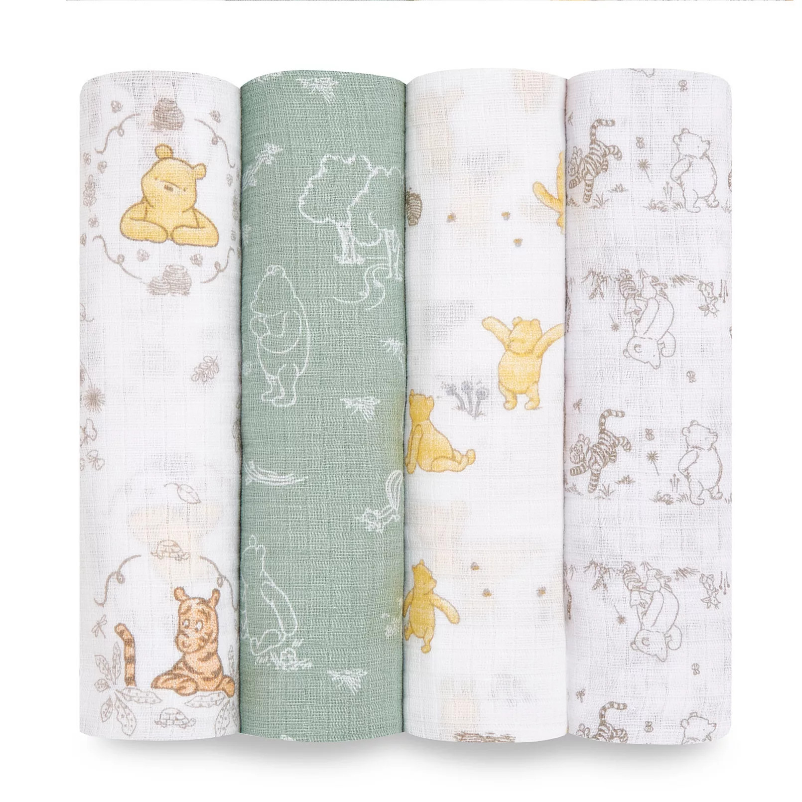 Disney Charcters 4-pk Cotton Muslin Swaddles by aden + anais | Kohl's