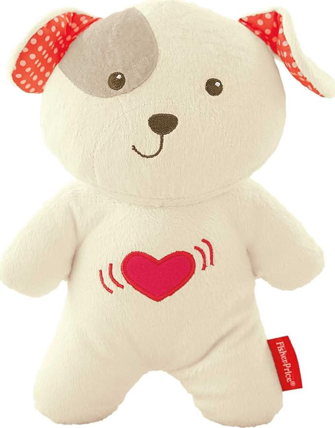 Fisher-Price Baby Toy Calming Vibrations Cuddle Soother, Musical Plush Dog Sound Machine for Deve... | Amazon (US)