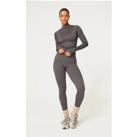 Charcoal Seamless High Waist Gym Leggings | PrettyLittleThing UK