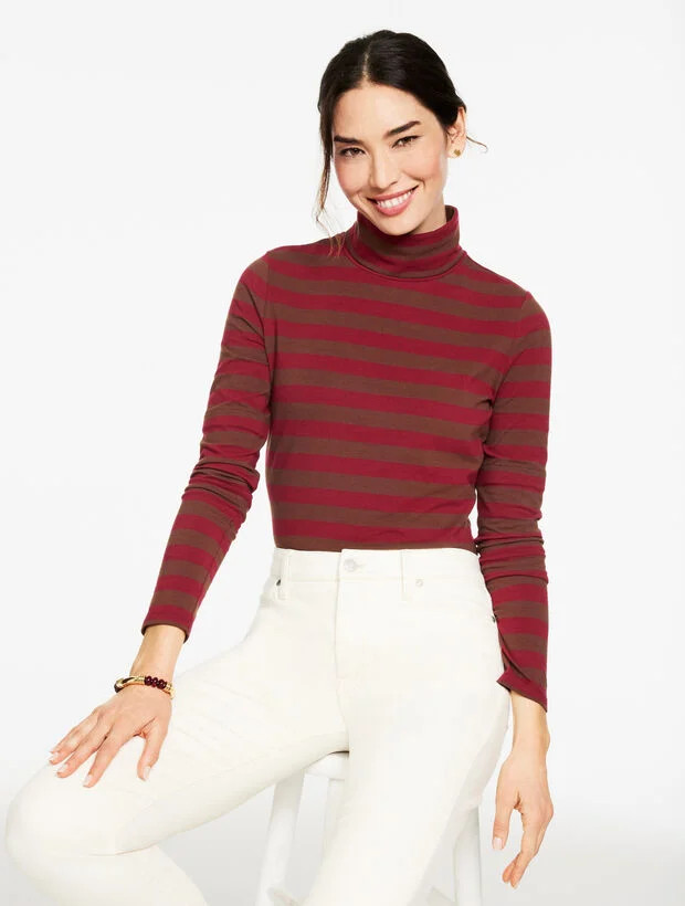 Classic Turtleneck - Barnet Stripe | Talbots