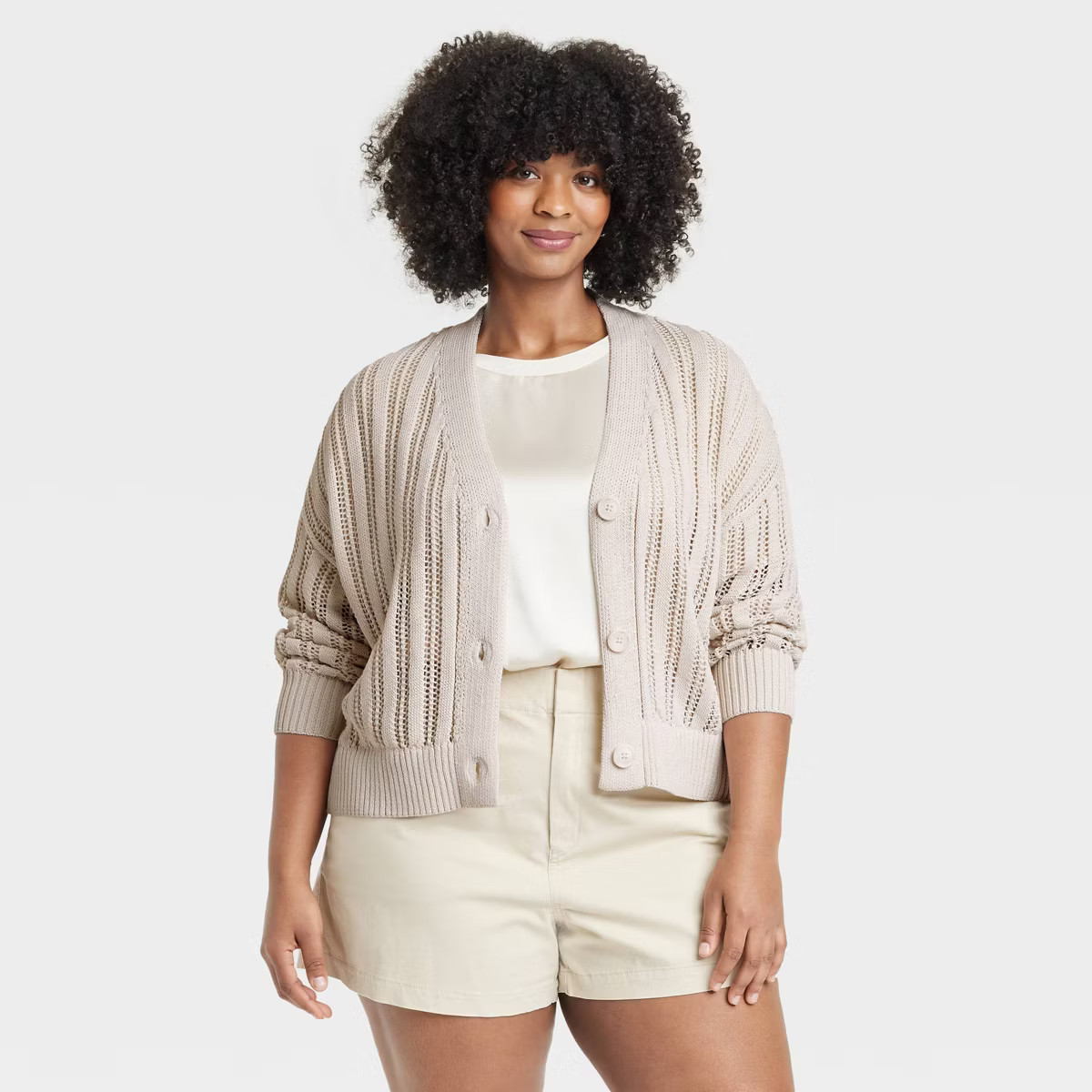 Women's Openwork Cardigan - A New Day™ | Target