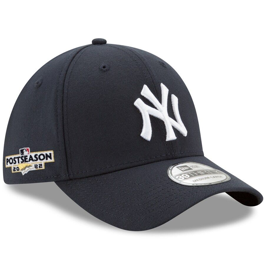 New York Yankees New Era 2022 Postseason Side Patch 39THIRTY Flex Hat - Navy | Fanatics