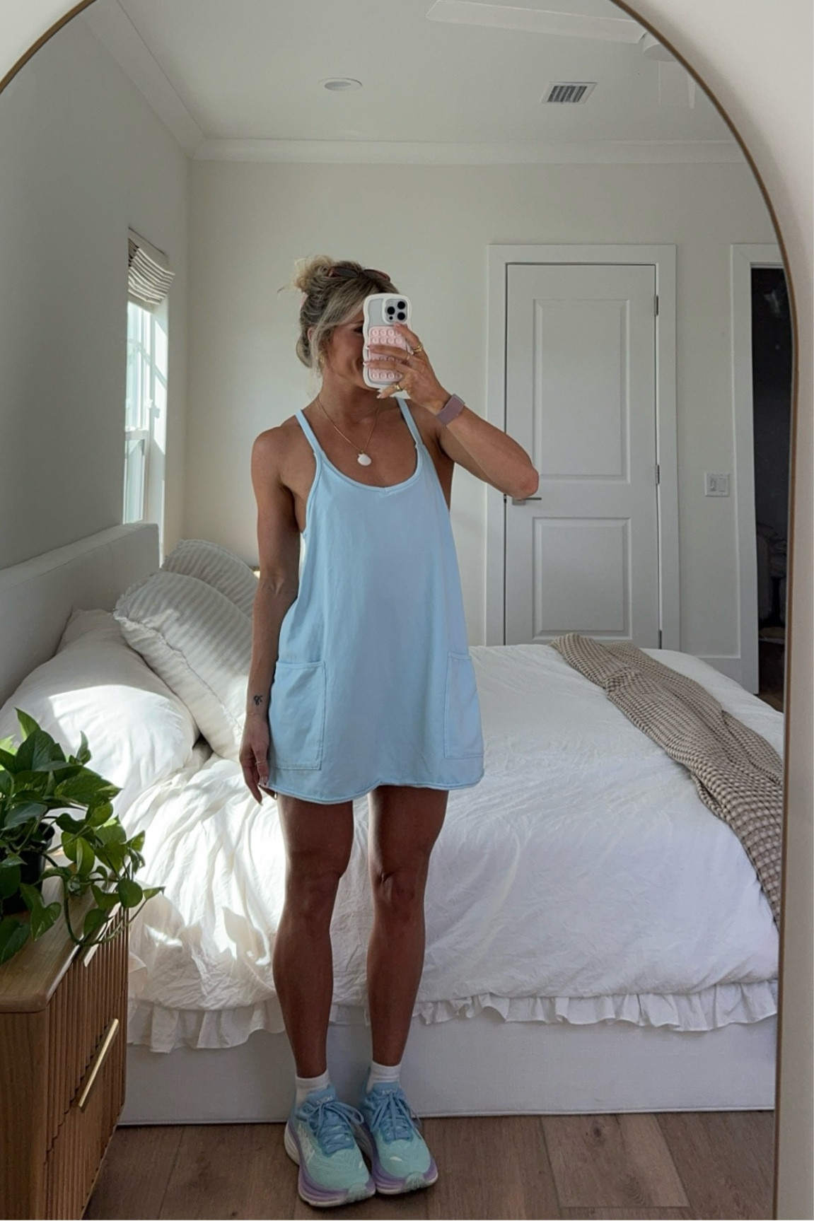 Have this dress in a few colors it’s so comfy I love it! Has built in shorts underneath! Wearing a small 🩵

#LTKfitness #LTKU #LTKSeasonal