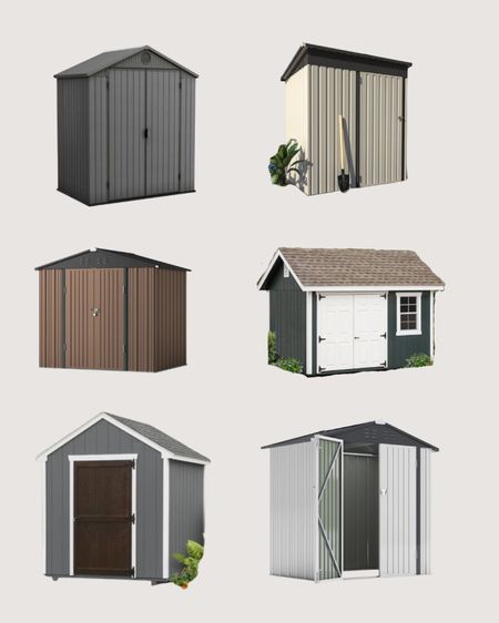 All my favorite sheds from Wayfair right now! Ours is the one on the top left. Assembly took us less than two hours, and the floor was included. 

#Wayfair #WayfairPartner @Wayfair