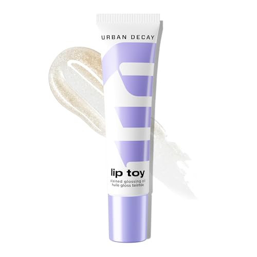 Urban Decay Lip Toy pH Staining Lip Oil - Lip-Caring Oil With Up To 24HR Hydration + All-Day pH-Reactive Stain, High Shine Non-Sticky Gloss - Caked Up (Vanilla Sugar) - Clear Shimmer, Low Stain | Amazon (US)