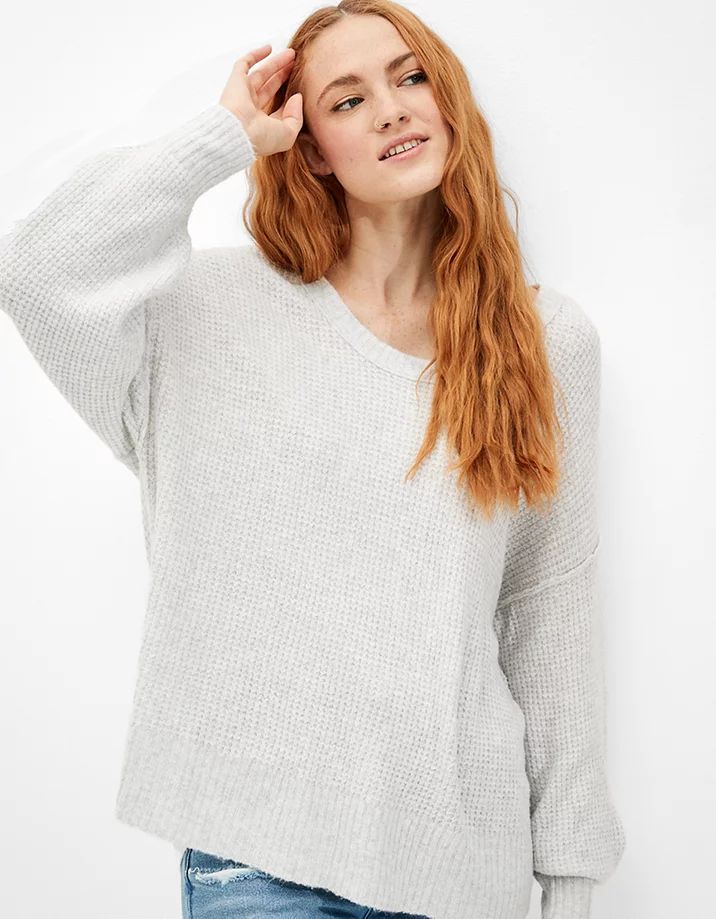 AE Oversized Scoop Neck Sweater | American Eagle Outfitters (US & CA)