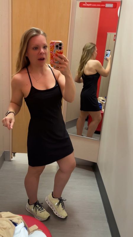 Love this target dress. Run to get it! I sized down!! I am usually a small and I got an XS because I liked it shorter and tighter! 

#LTKVideo #LTKActive #LTKFindsUnder50