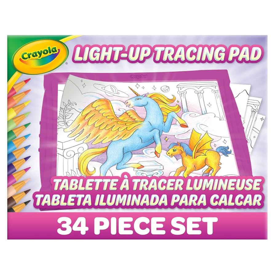 Crayola Light Up Tracing Pad Pink, Best Birthday, Holiday & Christmas Gifts for Girls & Boys, 6, ... | Amazon (US)