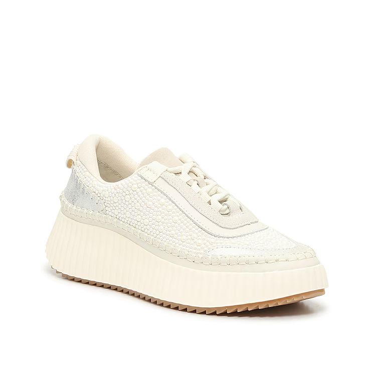 Dolce Vita Dolen Sneaker | Women's | Off White Faux Pearl | Size 8.5 | Sneakers | DSW