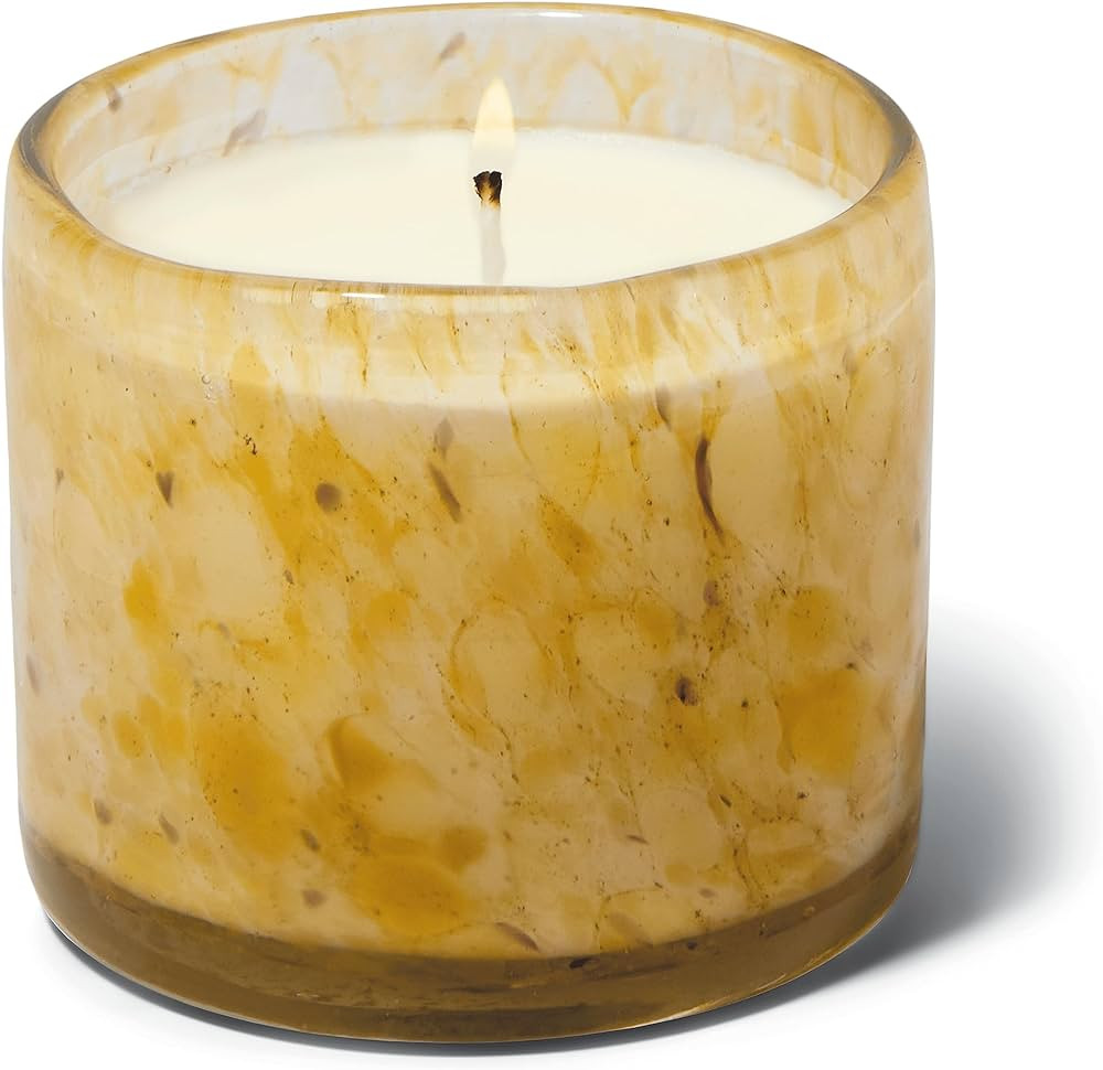Paddywax Luxury Candles in Hand-Crafted Artisan Blown Glass Scented Luxe Candle, 8-Ounce, Palo Sa... | Amazon (US)