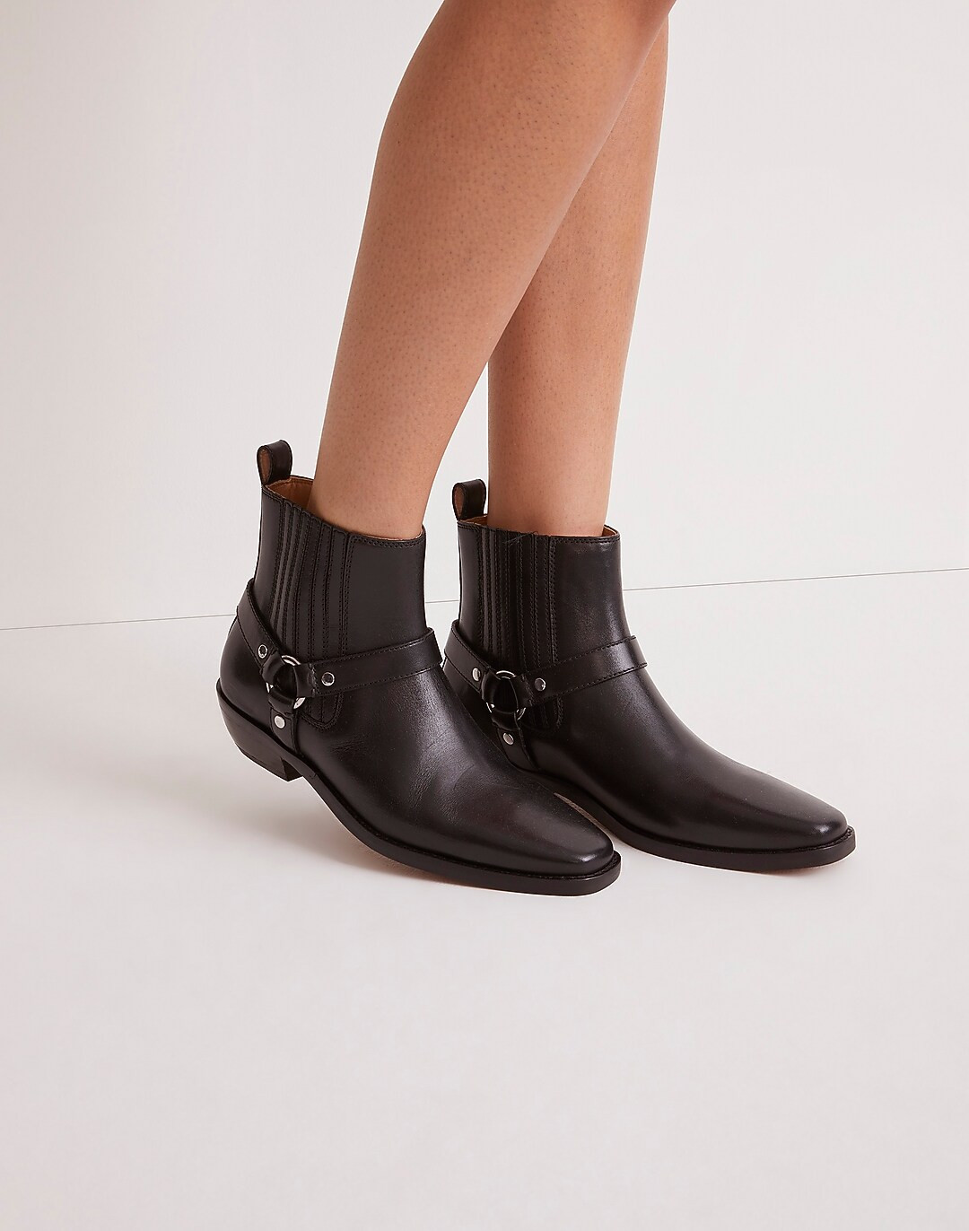 The Santiago Western Ankle Boot in Leather | Madewell