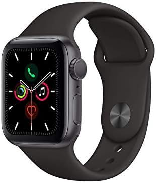 Apple Watch Series 5 (GPS, 40MM) - Space Gray Aluminum Case with Black Sport Band (Renewed) | Amazon (US)