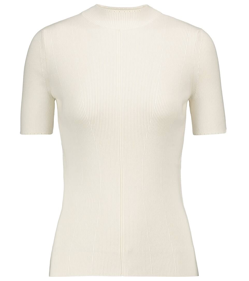 Ribbed-knit silk-blend top | Mytheresa (US/CA)