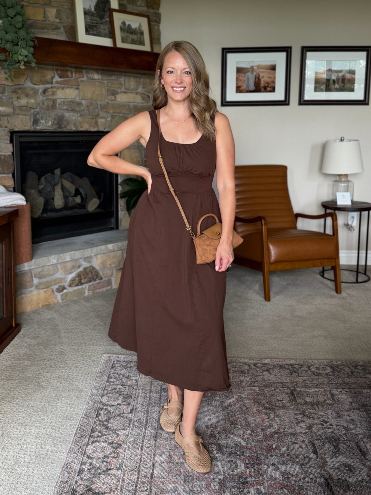 Live the fit of this dress and the color is perfect for fall! 🤩🤎

#LTKgrwm #LTKmomlife #LTKOver40